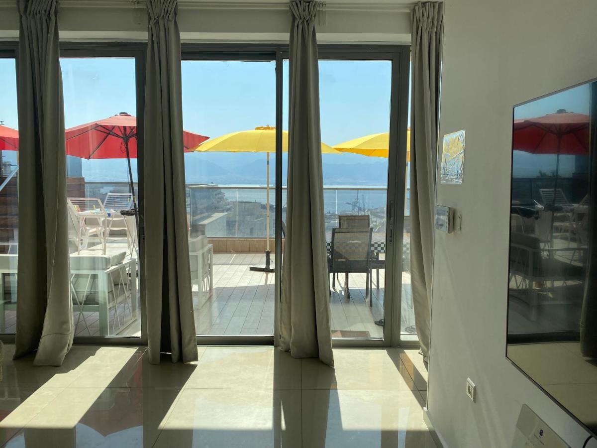 Stunning Penthouse With Sea Views And Private Heated Pool Apartment Eilat Bagian luar foto
