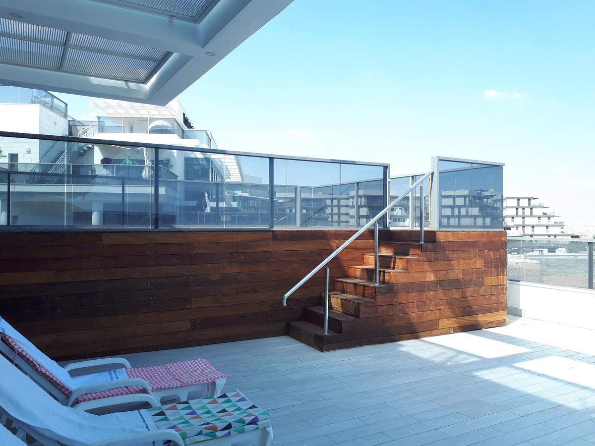 Stunning Penthouse With Sea Views And Private Heated Pool Apartment Eilat Bagian luar foto