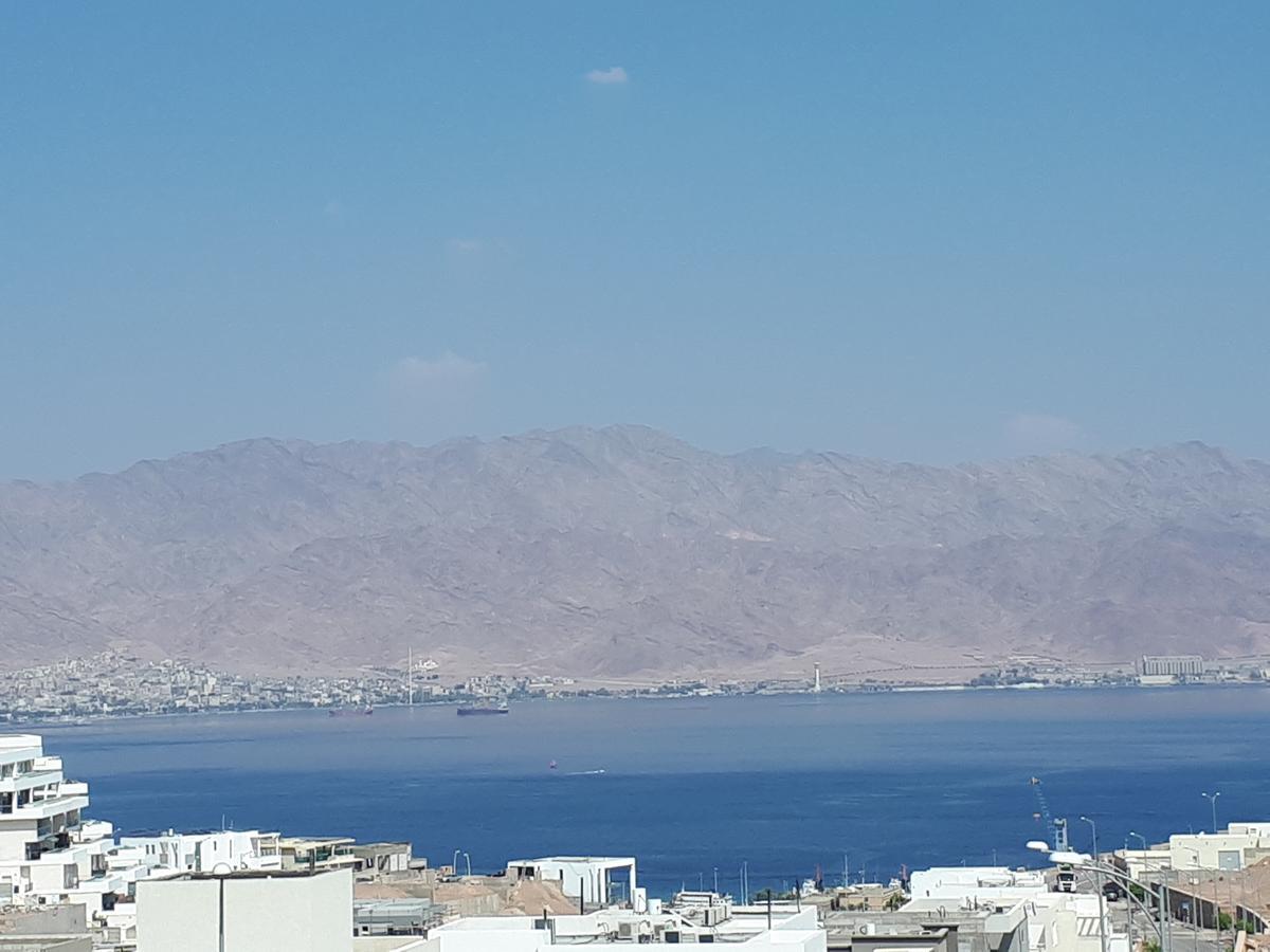 Stunning Penthouse With Sea Views And Private Heated Pool Apartment Eilat Bagian luar foto
